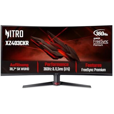 Acer Nitro XZ403CKR 5K Gaming Monitor 40 Zoll (100,8 cm) WUHD, 360Hz DFR Acer Nitro XZ403CKR 5K Gaming Monitor 40 Zoll (100,8 cm) WUHD, 360Hz DFR