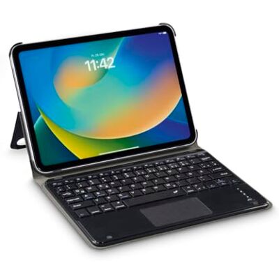 Hama Hülle mit Tastatur für iPad 11" 2025 und iPad 10.9" 2022 (Bluetooth Tastatur mit Touchpad, Standfunktion, magnetische Tablethülle, Tablet Case, für Apple iPad, herausnehmbare Tastatur) schwarz Hama Hülle mit Tastatur für iPad 11" 2025 und iPad 10.9" 2022 (Bluetooth Tastatur mit Touchpad, Standfunktion, magnetische Tablethülle, Tablet Case, für Apple iPad, herausnehmbare Tastatur) schwarz