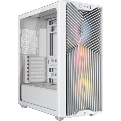 Corsair 3200D RS ARGB Mid-Tower ATX PC-Gehäuse – Weiß 3x RS120 ARGB PWM-Lüfter Enthalten, GPU-Anti-Sag-Stabilisierungsarm, ASUS BTF, MSI Project Zero, Gigabyte Project Stealth Corsair 3200D RS ARGB Mid-Tower ATX PC-Gehäuse – Weiß 3x RS120 ARGB PWM-Lüfter Enthalten, GPU-Anti-Sag-Stabilisierungsarm, ASUS BTF, MSI Project Zero, Gigabyte Project Stealth