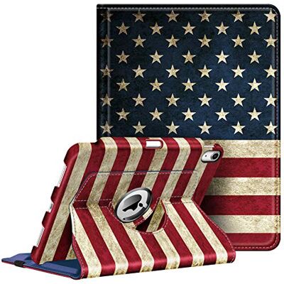 FINTIE Hülle für iPad Air 11 Zoll (27,9 cm) M2 (2024), iPad Air 5th Generation (2022) / Air 4th Gen (2020) 10,9 Zoll (27,7 cm) mit Stifthalter, 360 Grad drehbare Schutzhülle, Ständer, US-Flagge FINTIE Hülle für iPad Air 11 Zoll (27,9 cm) M2 (2024), iPad Air 5th Generation (2022) / Air 4th Gen (2020) 10,9 Zoll (27,7 cm) mit Stifthalter, 360 Grad drehbare Schutzhülle, Ständer, US-Flagge