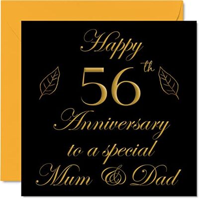 Stuff4 Grußkarten zum 56. Hochzeitstag von Sohn, Tochter Stuff4 Grußkarten zum 56. Hochzeitstag von Sohn, Tochter