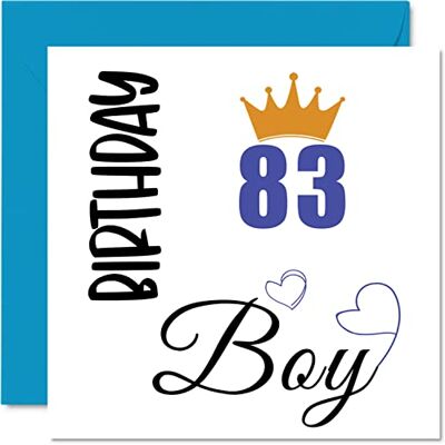 Stuff4 Geburtstagskarte zum 83. Geburtstag für Männer, Geburtstag Stuff4 Geburtstagskarte zum 83. Geburtstag für Männer, Geburtstag