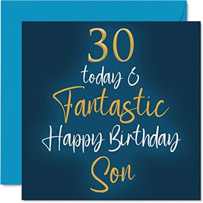 Stuff4 Fantastische Geburtstagskarte zum 30. Geburtstag für Sohn Stuff4 Fantastische Geburtstagskarte zum 30. Geburtstag für Sohn
