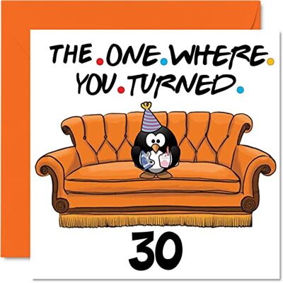 Stuff4 Lustige Geburtstagskarte zum 30. Geburtstag für Männer Frau, The One Where Stuff4 Lustige Geburtstagskarte zum 30. Geburtstag für Männer Frau, The One Where
