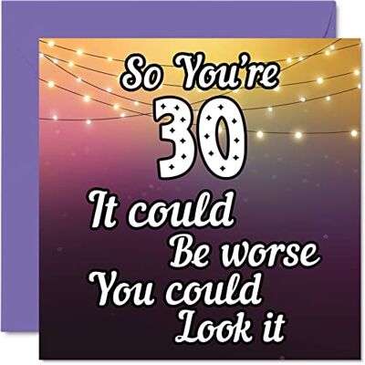 Stuff4 Lustige Geburtstagskarte zum 30. Geburtstag für Männer Frau, Look It Stuff4 Lustige Geburtstagskarte zum 30. Geburtstag für Männer Frau, Look It