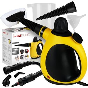 Clatronic ® Dampfreiniger entfernt Fett, Schmutz, Verunreinigungen für Auto, Küche, Bad, Polster chemiefrei Steam Cleaner 360° Dampfdüse Handgerät mit 5 m Kabel & Zubehör DR 3653 Clatronic ® Dampfreiniger entfernt Fett, Schmutz, Verunreinigungen für Auto, Küche, Bad, Polster chemiefrei Steam Cleaner 360° Dampfdüse Handgerät mit 5 m Kabel & Zubehör DR 3653