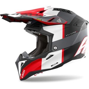 Airoh AVIATOR 3 MONARCH GREY/RED MATT XS Airoh AVIATOR 3 MONARCH GREY/RED MATT XS