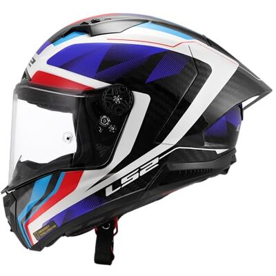LS2 , Integraler Motorradhelm THUNDER GP AERO RAUTE Gloss Blue Red, XXL Beschlaghemmend LS2 , Integraler Motorradhelm THUNDER GP AERO RAUTE Gloss Blue Red, XXL Beschlaghemmend