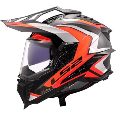 LS2 , Motocross-Helm EXPLORER CARBON FRONTIER II Gloss Orange, XS LS2 , Motocross-Helm EXPLORER CARBON FRONTIER II Gloss Orange, XS