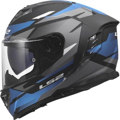 LS2 , Integraler Motorradhelm STORM III KOMAI Black Blue, L LS2 , Integraler Motorradhelm STORM III KOMAI Black Blue, L