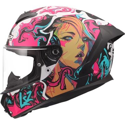 LS2 , Integraler Motorradhelm RAPID III CYBERG Purple Cyan, L LS2 , Integraler Motorradhelm RAPID III CYBERG Purple Cyan, L