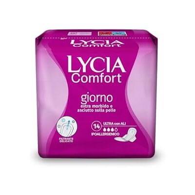 Lycia Ultra Absorbent mit Flügeln, 14 Stück Lycia Ultra Absorbent mit Flügeln, 14 Stück