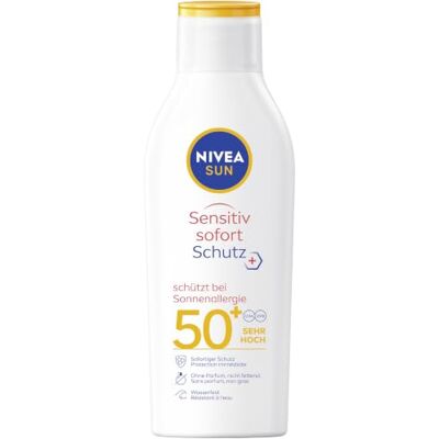 Sun Sensitiv Sofortschutz Sonnenlotion LSF 50+, Sonnencreme mit LSF 50+ für empfindliche Haut, wasserfester & parfümfreier Sonnenschutz bei Sonnenallergie (200 ml) Sun Sensitiv Sofortschutz Sonnenlotion LSF 50+, Sonnencreme mit LSF 50+ für empfindliche Haut, wasserfester & parfümfreier Sonnenschutz bei Sonnenallergie (200 ml)