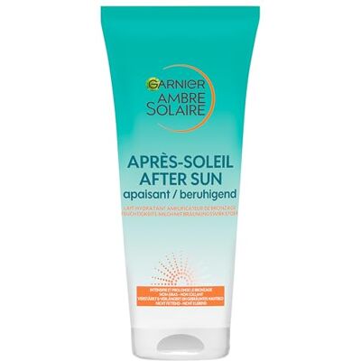 Garnier After Sun Lotion, Sanft bräunende Feuchtigkeits-Milch, Verstärkt ein gebräuntes Hautbild, Ambre Solaire Beruhigende After Sun Feuchtigkeits-Milch, 1 x 200 ml Garnier After Sun Lotion, Sanft bräunende Feuchtigkeits-Milch, Verstärkt ein gebräuntes Hautbild, Ambre Solaire Beruhigende After Sun Feuchtigkeits-Milch, 1 x 200 ml