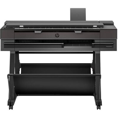 HP DesignJet T850 91 cm (2Y9H2A), Multifunktions-Großformatdrucker, Plotter, Scanner mit Frontladung, Standard A4-A0, 90 A0-Drucke/Stunde, Wi-Fi, Ethernet, 2 Jahre Garantie, Click, Schwarz HP DesignJet T850 91 cm (2Y9H2A), Multifunktions-Großformatdrucker, Plotter, Scanner mit Frontladung, Standard A4-A0, 90 A0-Drucke/Stunde, Wi-Fi, Ethernet, 2 Jahre Garantie, Click, Schwarz