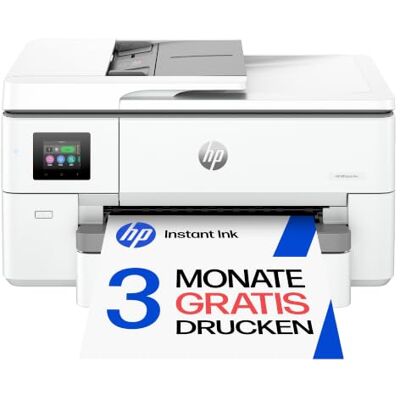 HP OfficeJet Pro 9720 A3-Multifunktionsdrucker, Drucken bis A3, 3 Monate gratis drucken Instant Ink inklusive, Drucker, Scanner, Kopierer, Fax, WLAN, LAN, Duplex, Airprint, Grau-Weiß HP OfficeJet Pro 9720 A3-Multifunktionsdrucker, Drucken bis A3, 3 Monate gratis drucken Instant Ink inklusive, Drucker, Scanner, Kopierer, Fax, WLAN, LAN, Duplex, Airprint, Grau-Weiß