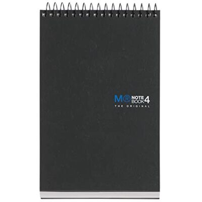Miquelrius Spiralblock A6 mit oberer Spiralbindung, kariert 5 mm, 120 mikroperforierte Blätter in 4 Farben, Notizblock mit hartem Kartondeckel, The Original Reporter Notebook Miquelrius Spiralblock A6 mit oberer Spiralbindung, kariert 5 mm, 120 mikroperforierte Blätter in 4 Farben, Notizblock mit hartem Kartondeckel, The Original Reporter Notebook