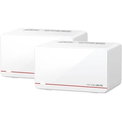 MERCUSYS Halo H37BE Wi-Fi 7 Mesh WLAN Set (2er-Pack), BE6500 Dualband-Router & Repeater, 2 × 2,5G-Ports + 1 × Gigabit-Port pro Einheit, MLO, WPA3. Empfohlen für Häuser mit 3–4 Schlafzimmern MERCUSYS Halo H37BE Wi-Fi 7 Mesh WLAN Set (2er-Pack), BE6500 Dualband-Router & Repeater, 2 × 2,5G-Ports + 1 × Gigabit-Port pro Einheit, MLO, WPA3. Empfohlen für Häuser mit 3–4 Schlafzimmern