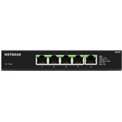 Netgear 5-Port Multi-Gigabit Ethernet Unmanaged Essentials Switch (MS305) – mit 5 x 1G/2,5G, Desktop- oder Wandbefestigung und eingeschränkter Garantie für 3 Jahre Netgear 5-Port Multi-Gigabit Ethernet Unmanaged Essentials Switch (MS305) – mit 5 x 1G/2,5G, Desktop- oder Wandbefestigung und eingeschränkter Garantie für 3 Jahre