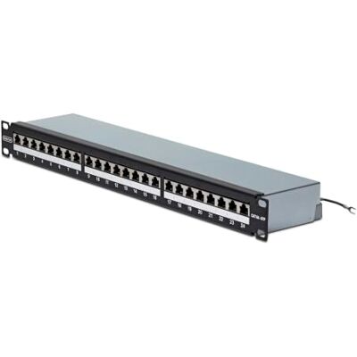StarTech 24-Port 1HE Cat6a STP Patchpanel, 110 Type (C6APANELSTP241UPD) Geschirmt, RJ45, Ethernet Patchfeld, Erdungsanschluss, EMI-Schutz, EIA-310-D StarTech 24-Port 1HE Cat6a STP Patchpanel, 110 Type (C6APANELSTP241UPD) Geschirmt, RJ45, Ethernet Patchfeld, Erdungsanschluss, EMI-Schutz, EIA-310-D