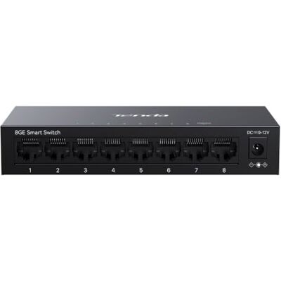 Tenda Smart Managed Switch 8 Port Gigabit Netzwerk Switch LAN Verteiler IGMP-Snooping, QoS, VLAN, DHCP-Snooping, Statische LAG, MAC-Bindung, Lokales & Cloud-Management, Lüfterlos, Metall (TEG2208D) Tenda Smart Managed Switch 8 Port Gigabit Netzwerk Switch LAN Verteiler IGMP-Snooping, QoS, VLAN, DHCP-Snooping, Statische LAG, MAC-Bindung, Lokales & Cloud-Management, Lüfterlos, Metall (TEG2208D)