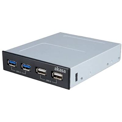 Akasa 3.5'' Zoll Interconnect S Vorderseite USB 3.0 Frontplatte, USB 3.0 Front Panel und Hub, AK-ICR-12V3 Akasa 3.5'' Zoll Interconnect S Vorderseite USB 3.0 Frontplatte, USB 3.0 Front Panel und Hub, AK-ICR-12V3