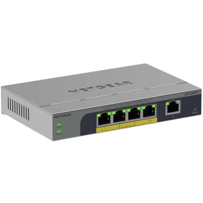 Netgear 5-Port Gigabit Ethernet PoE+ Easy Smart Managed Switch – mit 4 PoE+-Anschlüssen mit 120 W, lüfterlos, Desktop oder Wandbefestigung (GS105EPP) Netgear 5-Port Gigabit Ethernet PoE+ Easy Smart Managed Switch – mit 4 PoE+-Anschlüssen mit 120 W, lüfterlos, Desktop oder Wandbefestigung (GS105EPP)