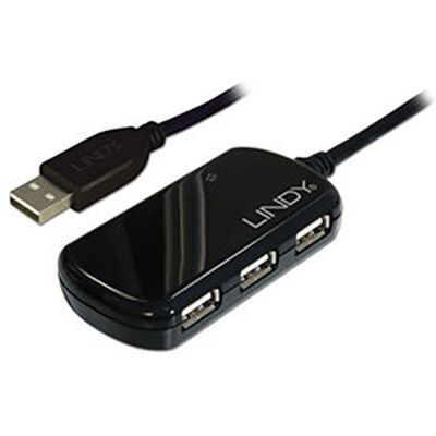 LINDY 42781 USB 2.0 Aktiv-Verlängerung Pro 8m inklusive 4 Port USB-Hub LINDY 42781 USB 2.0 Aktiv-Verlängerung Pro 8m inklusive 4 Port USB-Hub