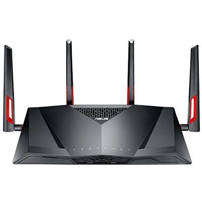 Asus AC3100 Dual-Band ADSL/VDSL Gigabit Wi-Fi DSL-AC88U Modem Router(WLAN 802.11a/b/g/n/ac, IPv6, mit Kontrollfunktionen), 114563, Schwarz, Dual Band Gaming Asus AC3100 Dual-Band ADSL/VDSL Gigabit Wi-Fi DSL-AC88U Modem Router(WLAN 802.11a/b/g/n/ac, IPv6, mit Kontrollfunktionen), 114563, Schwarz, Dual Band Gaming