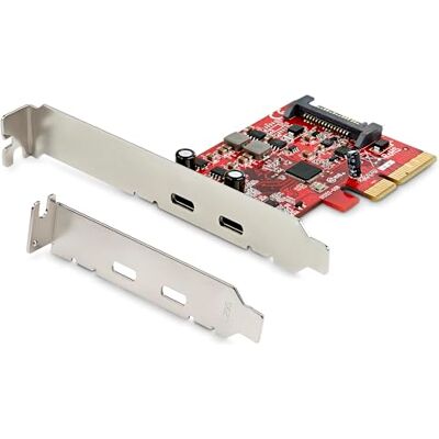 StarTech 2 Port USB 10Gbit/s PCIe Karte, nur Daten (PEXUSB312C3) StarTech 2 Port USB 10Gbit/s PCIe Karte, nur Daten (PEXUSB312C3)