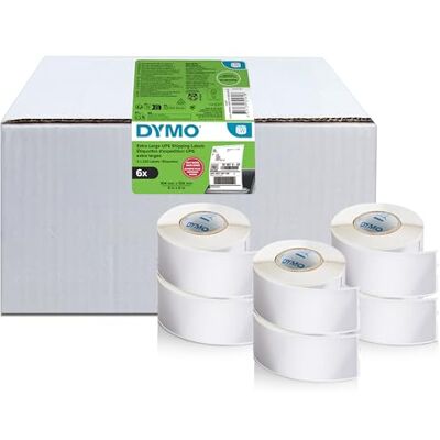 Dymo Authentische LabelWriter kleine Namensschild-Etiketten, 41 mm x 89 mm, selbstklebend, 6 Rollen mit je 300 leicht abziehbaren Etiketten (1.800 Stück) für LabelWriter Etikettenhersteller Dymo Authentische LabelWriter kleine Namensschild-Etiketten, 41 mm x 89 mm, selbstklebend, 6 Rollen mit je 300 leicht abziehbaren Etiketten (1.800 Stück) für LabelWriter Etikettenhersteller