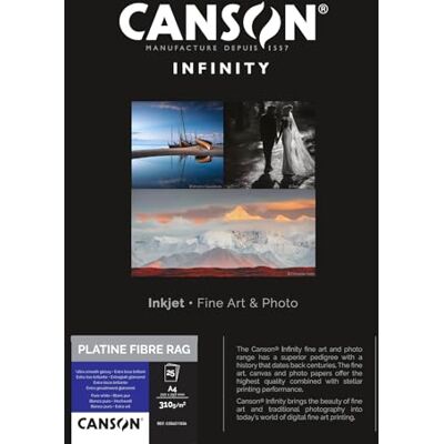 Canson 206211036 Platine Fibre Rag Box, Photopapier, A4 Weiß Canson 206211036 Platine Fibre Rag Box, Photopapier, A4 Weiß
