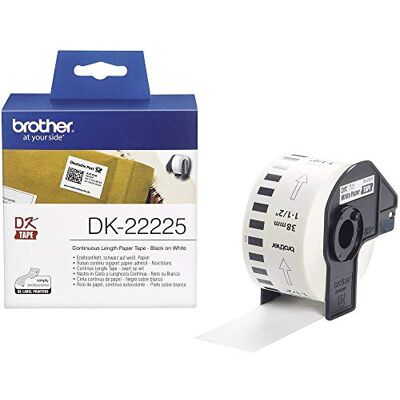 Brother DK22225 Endlosetiketten Papier 38mm x 30.48 für QL-550/500/500A/560VP/560/570/580N/650TD/1050/1050N/1060N Brother DK22225 Endlosetiketten Papier 38mm x 30.48 für QL-550/500/500A/560VP/560/570/580N/650TD/1050/1050N/1060N
