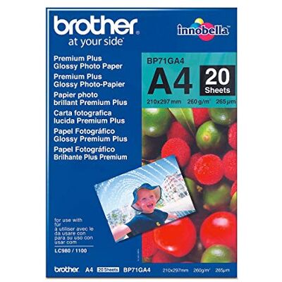 Brother BP71GA4 Fotopapier A4 20BL 260g/qm für MFC-6490CW DCP-375CW 6890CDW Brother BP71GA4 Fotopapier A4 20BL 260g/qm für MFC-6490CW DCP-375CW 6890CDW