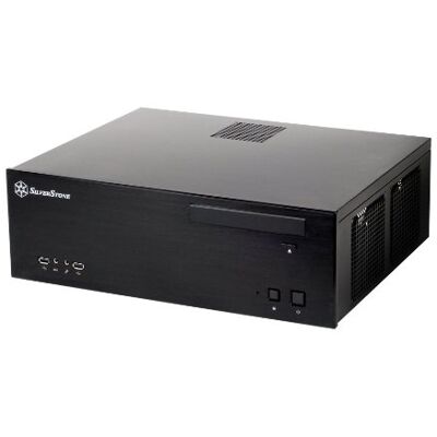 Silverstone SST-GD04B USB 3.0 Grandia HTPC Micro ATX Desktop Gehäuse mit hochleistungsfähigem und geräuscharmen Kühlsystem, schwarz Silverstone SST-GD04B USB 3.0 Grandia HTPC Micro ATX Desktop Gehäuse mit hochleistungsfähigem und geräuscharmen Kühlsystem, schwarz