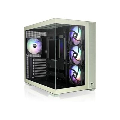Thermaltake View 380 TG ARGB Mid Tower PC‑Gehäuse 4‑mm Tempered Glass E‑ATX Support USB‑C Front I/O 360‑mm Radiator Support High‑Airflow Design ARGB‑Frontleiste Matcha Green Thermaltake View 380 TG ARGB Mid Tower PC‑Gehäuse 4‑mm Tempered Glass E‑ATX Support USB‑C Front I/O 360‑mm Radiator Support High‑Airflow Design ARGB‑Frontleiste Matcha Green