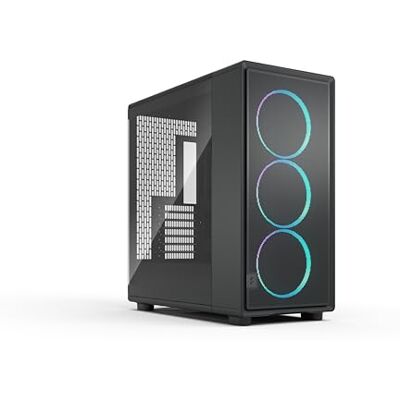 Fractal Design Epoch XL Schwarz RGB – Tempered Glass, leichte Tönung – High‑Airflow Gaming-PC‑Gehäuse – Mesh‑Front – DREI Momentum‑14‑RGB‑Lüfte Fractal Design Epoch XL Schwarz RGB – Tempered Glass, leichte Tönung – High‑Airflow Gaming-PC‑Gehäuse – Mesh‑Front – DREI Momentum‑14‑RGB‑Lüfte