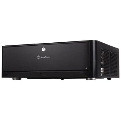 Silverstone SST-GD06B Grandia HTPC Micro ATX Desktop Gehäuse mit hochleistungsfähigem und geräuscharmen Kühlsystem, schwarz Silverstone SST-GD06B Grandia HTPC Micro ATX Desktop Gehäuse mit hochleistungsfähigem und geräuscharmen Kühlsystem, schwarz