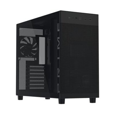 Asus Prime AP303 Tempered Glass Panel ATX PC-Gehäuse Schwarz Asus Prime AP303 Tempered Glass Panel ATX PC-Gehäuse Schwarz
