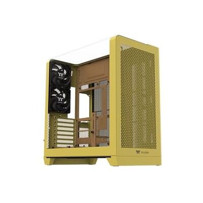 Thermaltake View 390 Air Butter Caramel Mid Tower PC-Gehäuse Starker Airflow Curved Tempered Glass BTF Support Platz für große GPU und AIO Staubfilter Thermaltake View 390 Air Butter Caramel Mid Tower PC-Gehäuse Starker Airflow Curved Tempered Glass BTF Support Platz für große GPU und AIO Staubfilter