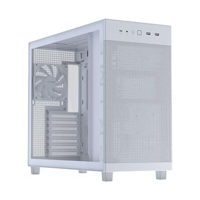 Asus Prime AP303 Tempered Glass Panel ATX PC-Gehäuse Weiß Asus Prime AP303 Tempered Glass Panel ATX PC-Gehäuse Weiß