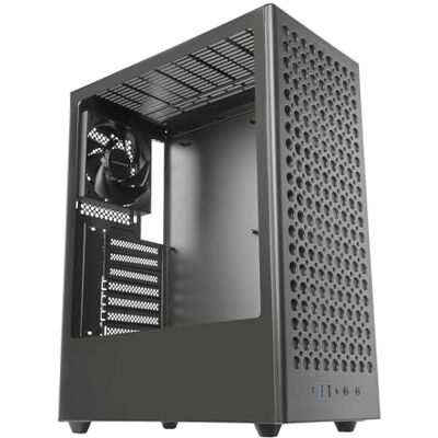 Mars Gaming MC-T800, ATX Gaming-Gehäuse, 4X Ultrasilent FDB 120mm Lüfter, Airdot Mesh Frontpanel, Seitenfenster aus Gehärtetem Glas, Mid-Tower PC mit CableHatch System, USB-C, Schwarz Mars Gaming MC-T800, ATX Gaming-Gehäuse, 4X Ultrasilent FDB 120mm Lüfter, Airdot Mesh Frontpanel, Seitenfenster aus Gehärtetem Glas, Mid-Tower PC mit CableHatch System, USB-C, Schwarz