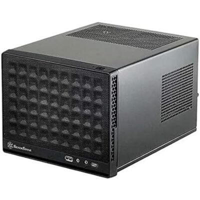Silverstone SST-SG13B-C Sugo Mini-ITX kompaktes Cube Gehäuse, Mesh-Frontblende, USB Typ C Anschluss am Front Panel, schwarz Silverstone SST-SG13B-C Sugo Mini-ITX kompaktes Cube Gehäuse, Mesh-Frontblende, USB Typ C Anschluss am Front Panel, schwarz