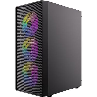 Antec AX26 RGB Elite PC Gehäuse Midi Tower Gaming ATX, schwarz Antec AX26 RGB Elite PC Gehäuse Midi Tower Gaming ATX, schwarz