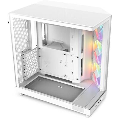 NZXT H6 Flow RGB , CC,H61FW,R1 , Kompaktes Mid,Tower Gehäuse mit zwei Kammern , Inklusive 3 x 120 mm , Lüfter RGB , Glaspaneele mit Panoramablick , Hochleistungs,Airflow,Panels , Weiß NZXT H6 Flow RGB , CC,H61FW,R1 , Kompaktes Mid,Tower Gehäuse mit zwei Kammern , Inklusive 3 x 120 mm , Lüfter RGB , Glaspaneele mit Panoramablick , Hochleistungs,Airflow,Panels , Weiß