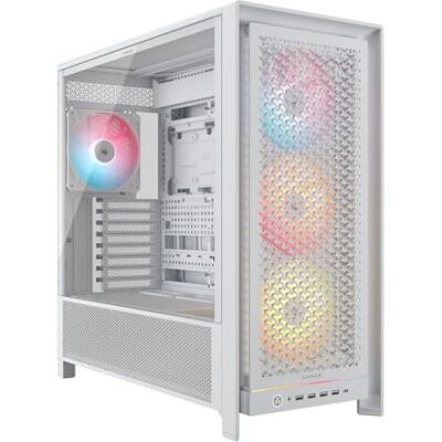 Corsair Frame 5000D RS ARGB Modulares Hohem Luftstrom Mid-Tower-PC-Gehäuse – 4X Vorinstallierte RS-Lüfter, InfiniRail-Lüfterbefestigungssystem, Kompatibel mit Reverse-Connector-Mainboards – Weiß Corsair Frame 5000D RS ARGB Modulares Hohem Luftstrom Mid-Tower-PC-Gehäuse – 4X Vorinstallierte RS-Lüfter, InfiniRail-Lüfterbefestigungssystem, Kompatibel mit Reverse-Connector-Mainboards – Weiß