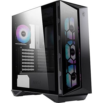 MSI MPG GUNGNIR 110R Mid-Tower PC-Gehäuse Gehärtetes Glas, unterstützt ATX, M-ATX & Mini-ITX, 4X 120mm ARGB Lüfter mit Hub Controller, magnetischer Staubfilter, USB 3.2 Gen 2x2 Typ-C, Gen 1 Typ-A MSI MPG GUNGNIR 110R Mid-Tower PC-Gehäuse Gehärtetes Glas, unterstützt ATX, M-ATX & Mini-ITX, 4X 120mm ARGB Lüfter mit Hub Controller, magnetischer Staubfilter, USB 3.2 Gen 2x2 Typ-C, Gen 1 Typ-A