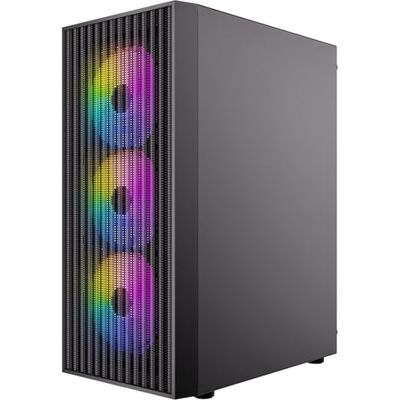 Antec AX27 RGB Elite PC Gehäuse Midi Tower Gaming ATX, schwarz Antec AX27 RGB Elite PC Gehäuse Midi Tower Gaming ATX, schwarz