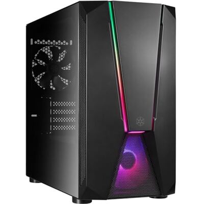 Silverstone FARA V1M PRO- FARA V1M PRO Stilvolles und markantes Micro-ATX-Gaming-Gehäuse aus Hartglas, SST-FAV1MB-PRO Silverstone FARA V1M PRO- FARA V1M PRO Stilvolles und markantes Micro-ATX-Gaming-Gehäuse aus Hartglas, SST-FAV1MB-PRO