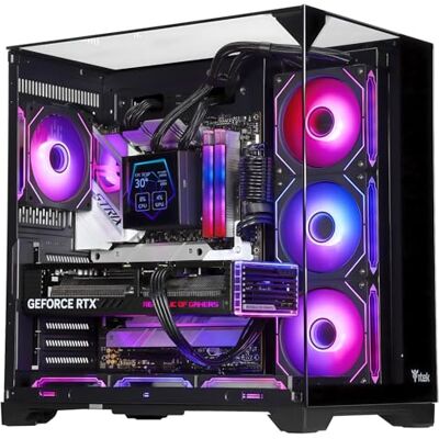 iTek Dark CAVE PANO PC-Gehäuse – ATX Gaming Tower – 4X 120mm ARGB-Lüfter – USB 3.0 & Type-C – Gehärtetes Glas an Seite, Front und Oberteil iTek Dark CAVE PANO PC-Gehäuse – ATX Gaming Tower – 4X 120mm ARGB-Lüfter – USB 3.0 & Type-C – Gehärtetes Glas an Seite, Front und Oberteil